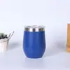 Copo Térmico de Aço Inoxidável 304 com Pintura Spray Colorida Fofa Transfronteiriça, Copo de Ovo Grande em Forma de U Portátil a Vácuo