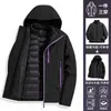 Otoño/Invierno 2026 Estilo Pareja Chaqueta de Plumas para Exteriores Cortavientos Impermeable Cálida Ropa para Escalada Senderismo Hombres Mujeres