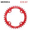 MEROCA disco de dientes positivos y negativos bicicleta de montaña aleación de aluminio disco único ancho estrecho 32T 34t 36T 38 dientes