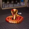 Impressão 3D Cobra Descompressão Articulações Completas Ativas Enfeites Cascavel Famoso na Internet Criativo Feito à Mão Cobra Transfronteiriço