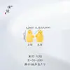 Acessórios DIY de ouro fosco de longa data, fecho de ouro japonês, pingente de bolsa, pingente de pulseira, pingente de colar
