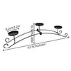 Portavelas plegable de hierro forjado estilo europeo, soporte floral artificial, estante de decoración con flores artificiales de tela, accesorios de decoración para el hogar