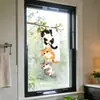 BRUP Lindos y Suaves Tres Gatitos Pegatinas Estáticas para Ventana Gatito de Peluche Balcón Baño Pegatinas para Ventana HS-JD2174C