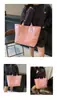 Bolsa de gelatina portátil para mujer, estilo nuevo, bolsa simple, gran capacidad, bolsa de mano para el trabajo, estilo simple, bolsa ligera, transfronteriza