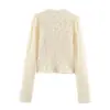 Venta al por mayor transfronteriza 2026 Chaqueta de encaje de moda europea y americana con nudo y decoración de botón + falda sin tirantes para mujer L61080/81