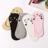 Calcetines Invisibles para Mujer, Calcetines Deportivos Bajos Antideslizantes de Silicona para Mujer, Calcetines Tipo Barco, Transpirables y Versátiles con Estampado de Dibujos Animados para Primavera y Verano