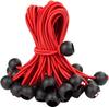 Tienda de campaña de cuerda elástica con bola de almacenamiento negra, venta al por mayor de fábrica, toldo de camping de carga fija con cuerda elástica de bola