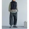 Chaleco Chaqueta de Trabajo Corto Estilo Cityboy Japonés para Hombre Verano Delgado con Capucha Funcional Multibolsillos