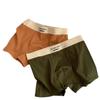 Roupa íntima masculina antibacteriana grau 5A, cueca de algodão puro, entrepernas antibacteriano, folgada, confortável, respirável, boxer masculino, estilo casal
