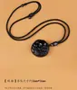 Colgante de obsidiana natural "cumple deseos", collar Pixiu tragador de oro para hombres y mujeres, amuleto del año zodiacal