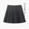 Falda plisada de verano, nuevo estilo, conjunto, falda midi plisada para mujer, cintura alta, adelgazante, versátil, bordado de letras, falda corta, falda pantalón
