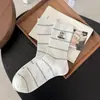 Meias de Cachorro Bordadas, Meias Femininas Listradas de Desenho Animado Estilo Coreano até o Meio da Panturrilha, Meias Femininas Finas, Meias Largas Estilo College, Meias Femininas Bordadas