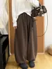 Nuevos pantalones de pierna ancha de mezcla de lana de talle alto y caída para mujer 2026, con un corte holgado, favorecedor y relajado, tobillo cónico y diseño tipo globo, perfectos para otoño e invierno