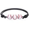Pulseras Populares Tejidas de Béisbol Transfronterizas, Muñequeras Deportivas de Baloncesto, Fútbol, Rugby, En Stock con Grandes Cantidades y Precios Excelentes