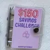 Mini carpeta de ahorros, clip para dinero, regalo, carpeta creativa para dinero