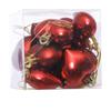 Colgante navideño transfronterizo de plástico con forma de corazón galvanizado, ideal para colgar en la atmósfera navideña.