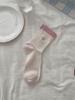 Calcetines de Malla Transpirable sin Hueso, Estilo Amoroso para Niña, Temporada de Primavera y Verano, para Apilar, Venta en Vivo, Bordados, Combinación de Colores, Talla Media, ins