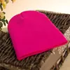 Gorro de tricô de cor sólida chapéu da moda masculino e feminino chapéu Harajuku fluorescente gorro de lã cor doce outono e inverno atacado de fábrica
