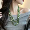 Colar de Pérolas Shijia Popular para Mães, Corrente Longa Versátil e Fashion para Suéteres Femininos, Luxo Leve, Acessórios Elegantes e Requintados para Outono e Inverno