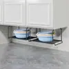 Estante para Lavabo de Baño, Almacenamiento de Lavabo Debajo del Gabinete, Estante de Lavabo Montado en la Pared, Estante de Almacenamiento para Lavabo
