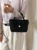 Bolsa de ombro fofa com poá estilo girlcore transfronteiriça, bolsa tote versátil de grande capacidade estilo coreano, bolsa transversal de moda nicho