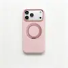 Suporte giratório compatível com capa de silicone líquido 16 para iPhone 18 Pro Max, capa protetora magnética Apple 17