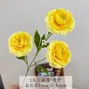 Tres Flores de Loto Artificiales Grandes para Decoración de Bodas, Loto Artificial para Arreglo Floral de Salón de Bodas, Accesorios de Fotografía para Techo de Hotel, Flores Falsas