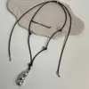 Colar Pingente Amendoim Ervilha Estilo Casual Fashion Corrente de Suéter Clássico Retrô Luxo Leve para Mulheres