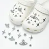 Amuletos para Zapatos Croc, Accesorios para Mujer, Clips para Zapatos DIY, Decoraciones 3D con Pedrería, Clips Desmontables, Estilo de Moda de Influencers
