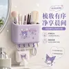 Caja de Almacenamiento Sanrio Hello Kitty para Montar en la Pared Estante Organizador para Cepillos de Maquillaje Peine de Baño con Ganchos