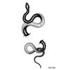 Calcomanías de Tatuaje de Jugo Herbal Estilo Europeo y Americano Serpiente Flor Media Manga Calcomanías de Tatuaje Semipermanente Impermeables y a Prueba de Sudor Dibujos Animados