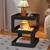 Mesa de Noche Creativa Simple Moderna Nuevo Lujo Ligero Sentido de Alta Gama Hogar Recámara Pequeña Gabinete de Almacenamiento de Noche