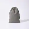 Bolsa de Terciopelo Cordón Solapa Bolsillo Pantalones Negro Bolsa de Joyería Regalo de Joyería Logotipo Impreso Empaque Sello de Cordón Personalización de Bolsa de Terciopelo
