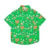 Camisas Florales de Comercio Exterior Transfronterizo, Manga Corta, Unisex, Estilo Pareja, Estilo Vacaciones en la Playa, Festival Songkran, Camisas Tailandesas, Chaquetas