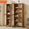 Estantería y estante de almacenamiento simple de varios niveles de pie para el hogar, sala de estar, estantería para estudiantes, estante de almacenamiento de pared para oficina