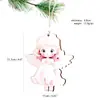Decoraciones Navideñas de Madera Decoración para el Hogar en Fiestas Artesanías de Madera Hueca Adornos Colgantes Colgantes para Árbol de Navidad Estilo Popular