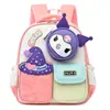Mochila Escolar de Jardim de Infância Cartoon Kuromi Mochila Leve para Meninas Turmas Intermediárias e Grandes Meninos e Meninas Mochila Infantil Bolsa de Viagem