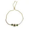 Pulsera Desplegable Redonda de Circonita de Lujo Ligero Versátil de Gama Alta Estilo Francés, Joyería Elegante y de Moda, Simple y Súper Brillante al por Mayor