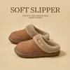 Pantuflas de Algodón Retro Estrella Jieliya para Mujer Otoño/Invierno 2026 Nuevo Estilo Calientes para el Hogar con Borrego Se Pueden Usar Afuera Pareja