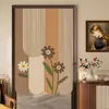 Cortina de Puerta Creativa con Forma y Diseño Impreso para Privacidad, Cortina Divisoria sin Taladro, Estilo Chino Nuevo con un Toque Artístico de Alta Gama, Cortina Decorativa