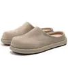 Zapatos Nuevos de Moda Retro Birkenstock de Media Apertura para Hombre con Suela Gruesa sin Cierre Pantuflas Cerradas para Exteriores de Otoño y Primavera