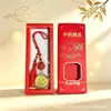 Pingente de Bolo Lunar Dourado de Meio Outono Gato da Sorte Pingente de Carro com Flocos de Ouro Pingente de Carro de Acrílico Presente de Evento de Seguro Atacado