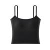 Sujetador Chaleco de Primavera y Verano con Almohadilla Fija Integrada Blanco Sling Combinable Top Básico para Mujer Espalda Hermosa Ropa Interior Antideslizante