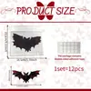 Py18027 Nuevo Halloween Murciélago Tridimensional Pegatinas de Pared Decorativas Día de Halloween Pegatinas de Pared Decorativas Atmósfera de Terror PVC