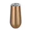Presente de Ação de Graças Taça de Champanhe 6oz Aço Inoxidável 304 Taça de Vinho Tinto Portátil Compacta Taça Prática Taça de Barriga Grande Casca de Ovo