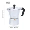 Cafetera moka para uso doméstico, cafetera pequeña manual de extracción de café estilo italiano, equipo de café, cafetera manual