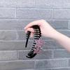 Diadema de estrella de cinco puntas, flequillo roto, horquilla de temperamento dulce, diadema con flocado de diamantes de imitación, accesorios para el cabello para lavarse la cara, clip de joyería