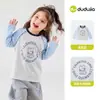 Colección de Camisetas para NiñasCamisetas de Manga Larga de Otoño Dudu para Niñas, Tops para Bebés Niñas, Ropa para Niñas, Ropa Infantil de Moda