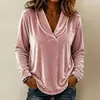 Outono 2026 Europa América Transfronteiriço Estação Independente Amazon Moda Feminina Novo Estilo Cor Sólida Gola Boneca Manga Longa Sexy Veludo