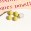 Dulces, Geniales, Lindos, Versátiles Redondos de Acrílico de 12 mm Pintados en Spray Semiredondos Accesorios Materiales para Aretes DIY
